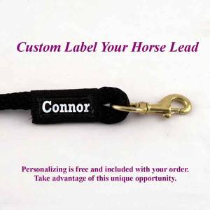 10 ft. Horse Lead Rope 1/2 in. Round with Nickel Plated Chain Lead