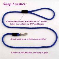 Dog Leashes and Collars for Training - Dog Snap Leashes - 4 Ft Dog Snap Leash - Round 1/4"