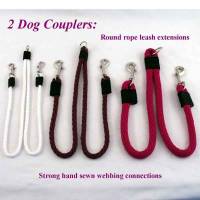 Dog Leashes for Two Dogs - Snap Leash Splitter Extender - Traditional Splitter Round Snap Leash Extender 3/8"