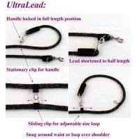 Hunting Dog Leashes and Collars - Hands Free Leashes for Hunting Dogs - 8' Hunting Multi-Purpose "Ultra Lead" 5/8"