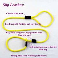 Arthritic and Handicap Friendly Dog Leashes - Dog Slip Leads - 3/8” Round Dog Slip Leash 6 Ft