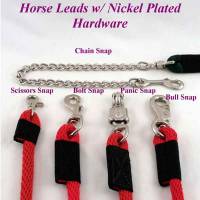 Horse Lead Ropes - 5/8" Horse Lead Ropes - 20 ft. Horse Lead Rope 5/8 in. Round with Nickel Plated Bolt Snap