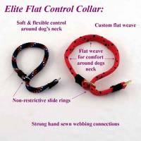 Dog Leashes and Collars for Training - Slip Control Dog Collars - 1/2" Flat Weave Training Dog Slip Collars (Polypropylene)
