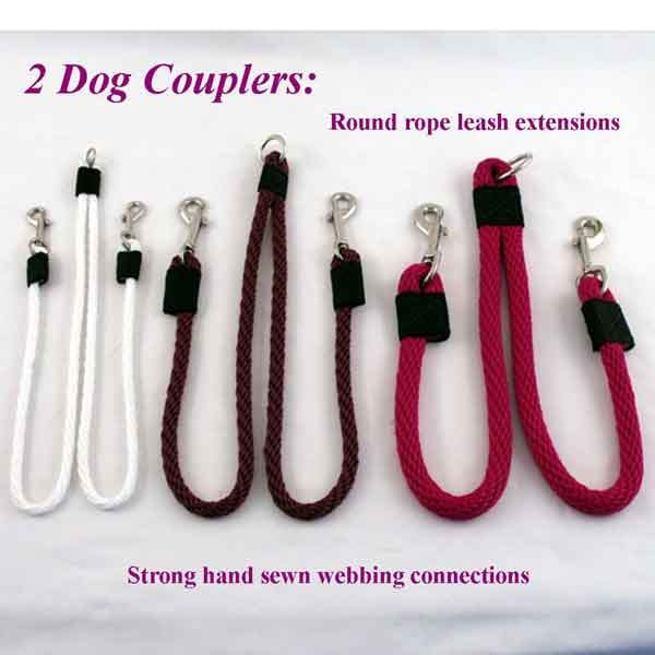 Traditional Splitter Round Snap Leash Extender 1/4" 4 ft