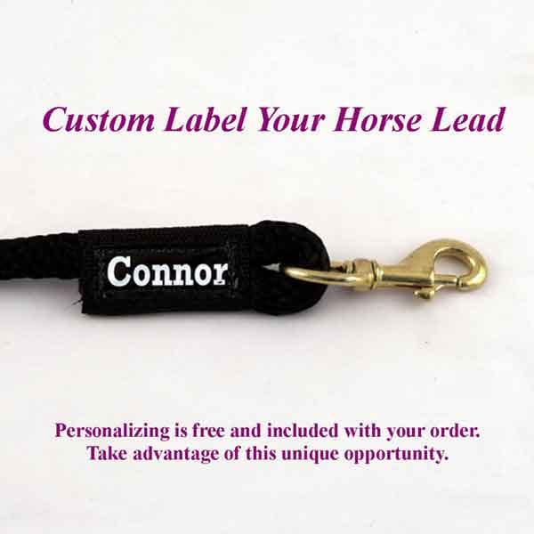 20 ft. Horse Lead Rope 1/2 in. Round with Nickel Plated Panic Snap