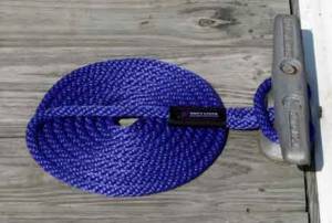 15 Ft Boat Dock Line/Mooring Rope - Coiled Polypropolene Rope
