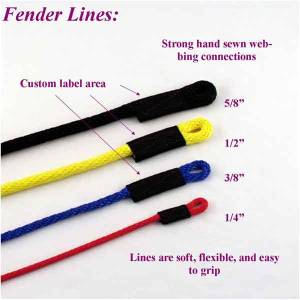 Soft Lines, Inc. - 7' Boat Fender Lines 1/4"