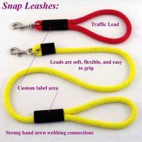 dog leashes, dog snap leash information sheet