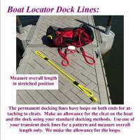 Boat locator dock lines, permanent boat dock lines information sheet